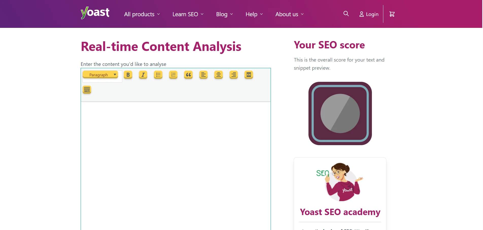 getting started with Yoast SEO Analyzer