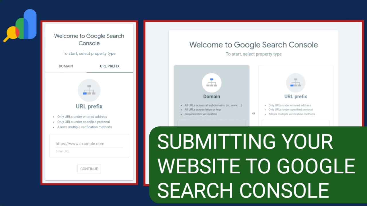uploading website to search console